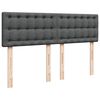 vidaXL Boxspring posteľ s matracom tmavosiv&aacute; 160x200 cm l&aacute;tka