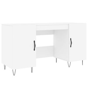 vidaXL St&ocirc;l biely 140x50x75 cm kompozitn&eacute; drevo