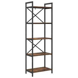 vidaXL Reg&aacute;l na knihy 5 &uacute;rovn&iacute; 56 x 34 x 171 cm Kompozitn&eacute; drevo