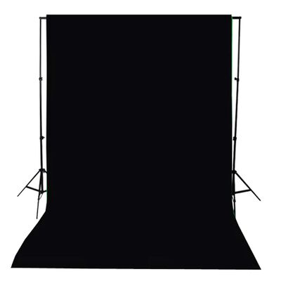 vidaXL Fotopozadie, bavlna, čierne 300x300 cm
