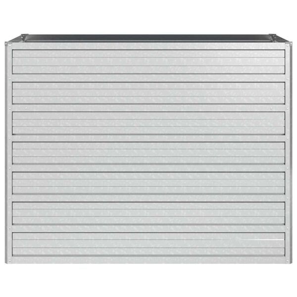 vidaXL Vyvýšený záhradný záhon 100x40x77cm pozinkovaná oceľ strieborný