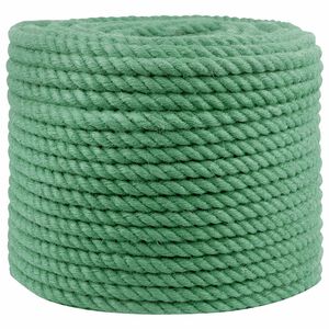 vidaXL Jutov&eacute; lano 12 mm Zelen&aacute; 100% Tossa juta