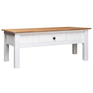 vidaXL Konferenčn&yacute; stol&iacute;k, biely 100x60x43,5 cm, borovica Panama Range