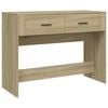 vidaXL Konzolov&yacute; stol&iacute;k dub sonoma 100x39x75 cm spracovan&eacute; drevo