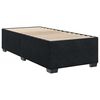 vidaXL Posteľn&yacute; r&aacute;m boxspring s matracom čierny 80x200 cm zamat