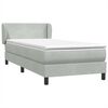vidaXL Posteľn&yacute; r&aacute;m boxsping s matracom bledosiv&yacute; 90x220 cm zamat
