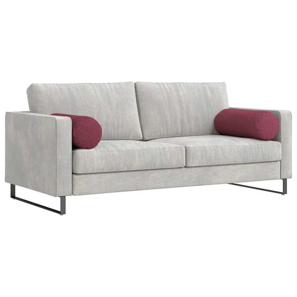 vidaXL Podložkov&eacute; vank&uacute;&scaron;e 2 pcs V&iacute;no červen&eacute; &Oslash; 25 x 70 cm l&aacute;tka