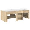 vidaXL R&aacute;m postele pre deti na vysokej posteli 2 pcs Dub sonoma