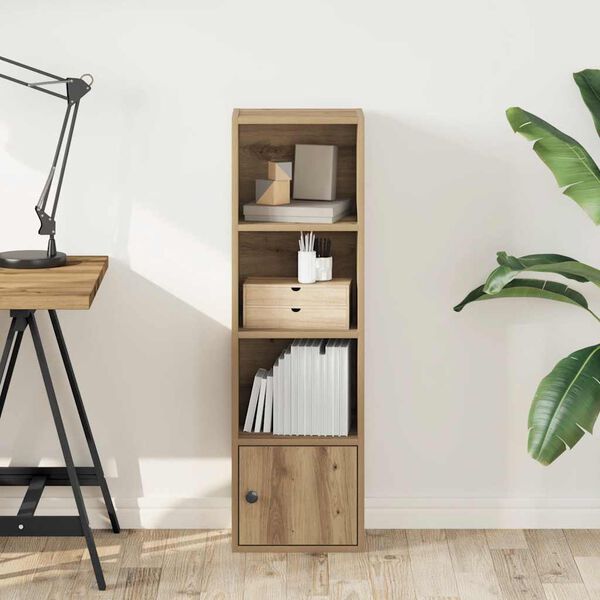 vidaXL Knižnica dub artisan 31x24x102 cm kompozitn&eacute; drevo