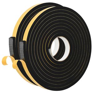 vidaXL Samolepiaca penov&aacute; p&aacute;ska 2 ks Čierna 20mm x 5m CR Pena