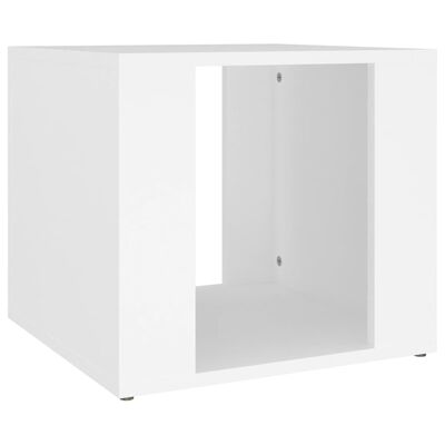 vidaXL Nočný stolík biely 41x40x36 cm spracované drevo