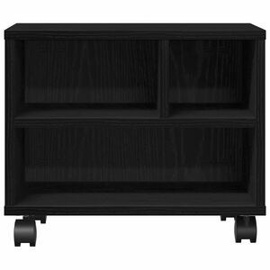 vidaXL Stojan na tlačiareň s &uacute;ložiskom Čierny dub 41 x 32 x 33.5 cm