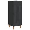 vidaXL Serv&iacute;rovacia skriňa Čierna 33 x 34,5 x 90 cm Kompozitn&eacute; drevo