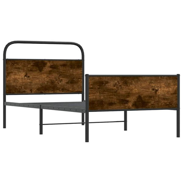 vidaXL Posteľn&yacute; r&aacute;m bez matraca 90x190 cm dub sonoma kompozitn&eacute; drevo