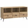 vidaXL TV skrinka Dub artisan 102 x 34,5 x 50 cm Kompozitn&eacute; drevo