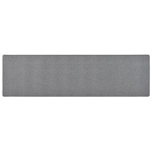 vidaXL Kobercov&yacute; beh&uacute;ň tmavosiv&yacute; 80x300 cm