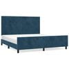 vidaXL R&aacute;m postele bez matraca tmavomodr&yacute; 160x200 cm zamat