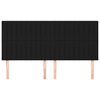 vidaXL Čelo postele čierne 180x5x118/128 cm l&aacute;tkov&eacute;