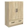 vidaXL Serv&iacute;rovacia skriňa so z&aacute;suvkou Dub sonoma 66 x 34,5 x 92 cm