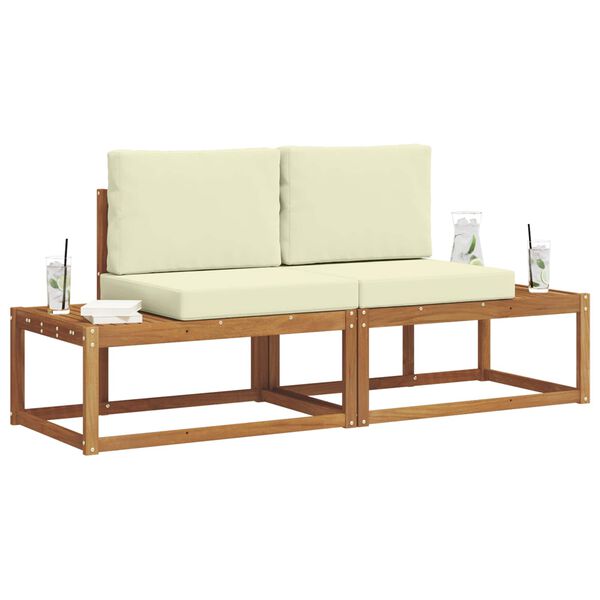 vidaXL Z&aacute;hradn&aacute; s&uacute;prava gaučov s vank&uacute;&scaron;om 2 pcs Pr&iacute;rodn&aacute;