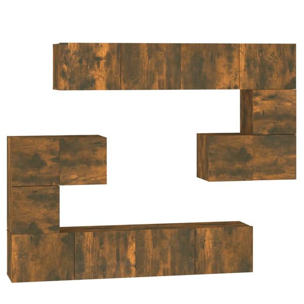 vidaXL N&aacute;stenn&aacute; TV skrinka dymov&yacute; dub spracovan&eacute; drevo