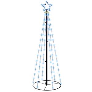 vidaXL Vianočn&yacute; stromček, kužeľ 108 LED, modr&eacute; svetlo 70x180 cm