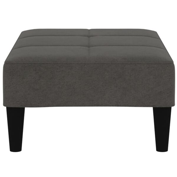 vidaXL Sedadlo tmavosiv&eacute; mikrovl&aacute;kno