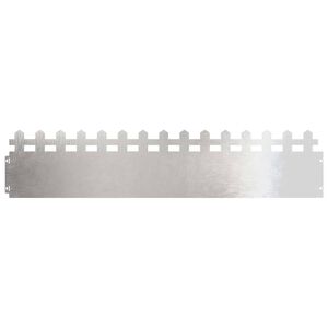 vidaXL Obrubn&iacute;ky tr&aacute;vnika 10 ks 103 x 0,05 x 22 cm Nehrdzavej&uacute;ca oceľ