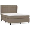 vidaXL Boxspring posteľ s matracom sivohned&yacute; 140x190 cm l&aacute;tka