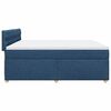 vidaXL Boxspring posteľ s matracom modr&aacute; 200x200 cm l&aacute;tka