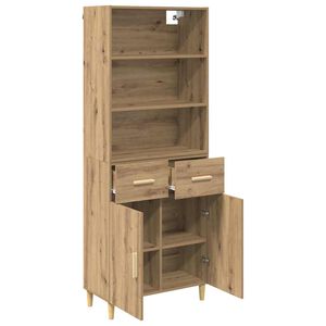 vidaXL Highboard Remeseln&yacute; dub 69,5 x 34 x 180 cm Kompozitn&eacute; drevo