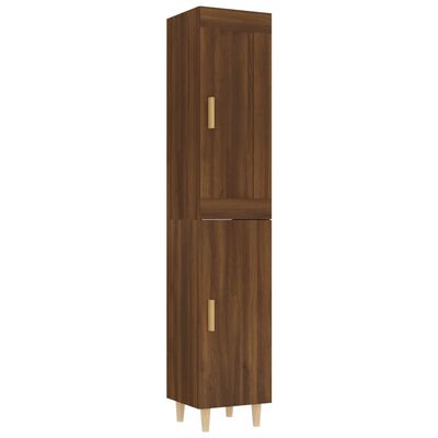 vidaXL Vysoká skrinka hnedý dub 35x34x180 cm spracované drevo