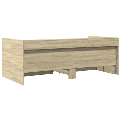 vidaXL Denná posteľ so zásuvkami dub sonoma 75x190 cm kompozitné drevo