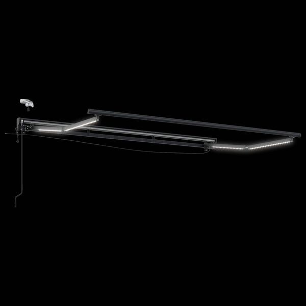 vidaXL Elektrick&aacute; Mark&iacute;za s LED Antracit 2,5 x 2 m Hlin&iacute;k