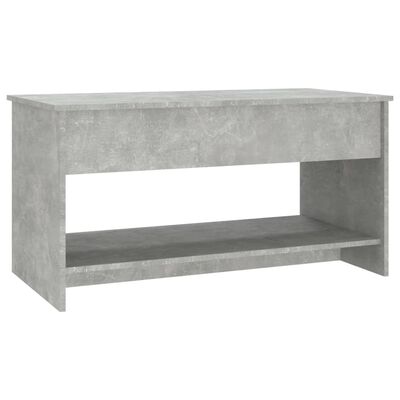 vidaXL Konferenčný stolík betónový sivý 102x50x52,5cm spracované drevo