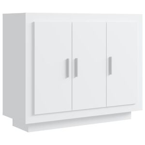 vidaXL Komoda biela 92x35x75 cm spracovan&eacute; drevo