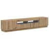 vidaXL 5-dielny LED TV kabinet Dub artisan Kompozitn&eacute; drevo