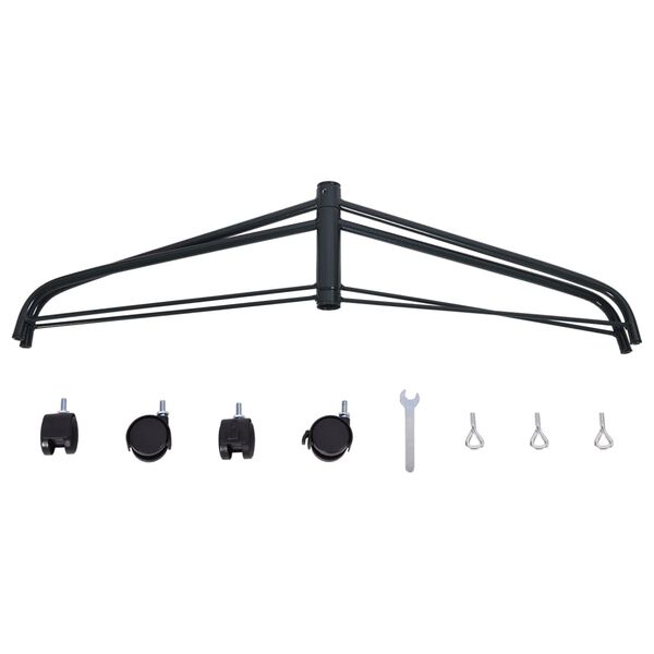 vidaXL Stojan na vianočný stromček s kolieskami 50x46x21,5 cm