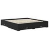vidaXL R&aacute;m postele Čierny dub 180 x 200 cm Kompozitn&eacute; drevo