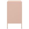 vidaXL Nočný stolík ružový 36x39x68 cm oceľ