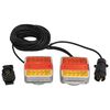 vidaXL Svetl&aacute; pr&iacute;vesu 2 ks červen&eacute; 10,5x7,5x10 cm 12 V LED žiarovka