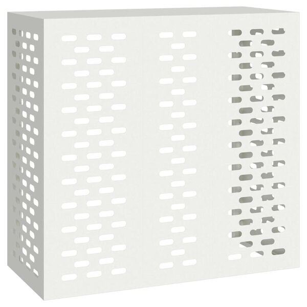 vidaXL Kryt na klimatizáciu Biela 110 x 50 x 105 cm Oceľ