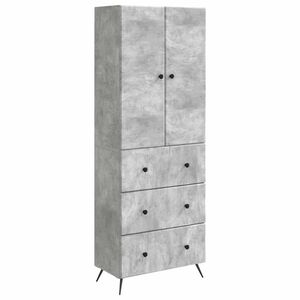 vidaXL Sada skr&iacute;ň 2 pcs Bet&oacute;novo siv&aacute; 66 x 34,5 x 90 cm