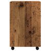 vidaXL Skrinka s kolieskami Old Wood 33x38x60 cm Engineered Wood