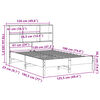 vidaXL Posteľ s knižnicou bez matraca voskov&aacute; 120x190 cm borovica