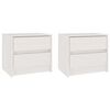 vidaXL Nočn&eacute; stol&iacute;ky 2 ks biele 40x30,5x35,5 cm borovicov&yacute; mas&iacute;v