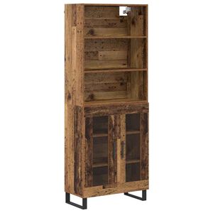 vidaXL Highboard Star&eacute; drevo 69,5 x 34 x 180 cm Kompozitn&eacute; drevo