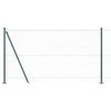 vidaXL Stĺp na plot. Zelen&aacute; 25 x 1,2 m (36 mm sieť) Oceľ