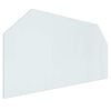 vidaXL Sklenen&aacute; doska krbu Priehľadn&aacute; 120 x 60 cm Sklo