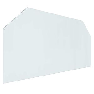 vidaXL Sklenen&aacute; doska krbu Priehľadn&aacute; 120 x 60 cm Sklo